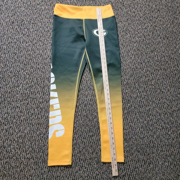 NWOT Women's Green Bay Packers Green and Gold Leggings Size Small - Picture 11 of 16